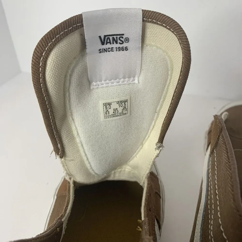 Vans Brown Canvas SK8-HI 138 Decon SF Sneakers - Unisex Shoe M-9‎ W-10.5